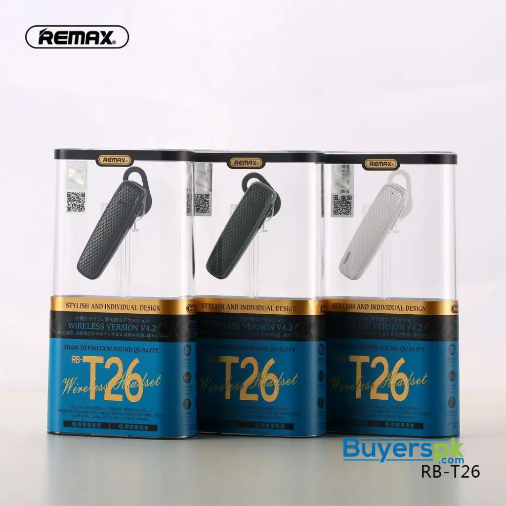 REMAX RB T26 BLUETOOTH HEADSET - Headset REMAX RB T26 BLUETOOTH HEADSET - Headset